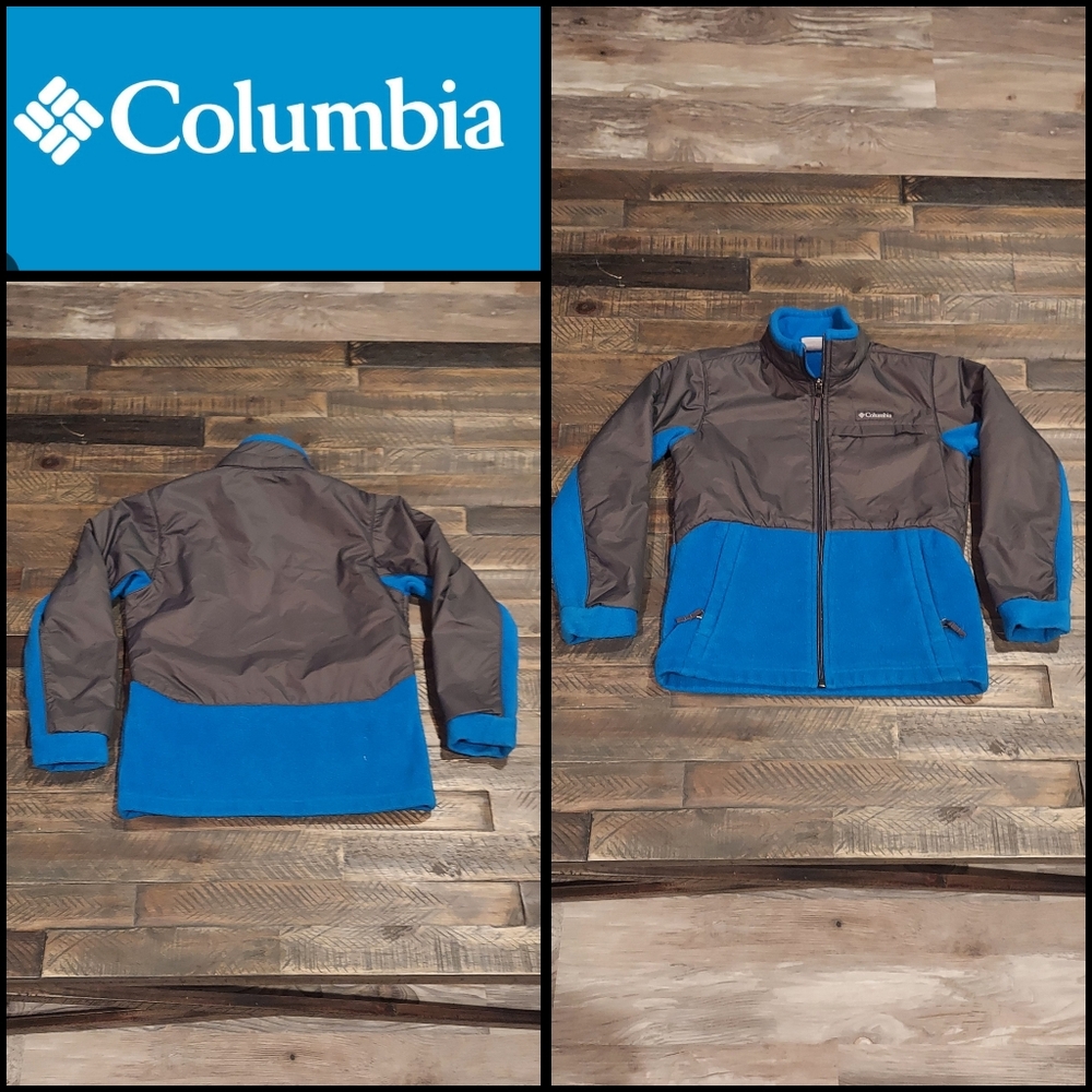 Columbia Sportswear blue fleece jacket Boys size 8